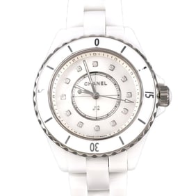 Chanel J12 33mm Ceramic 12P Watch H5704 Quartz