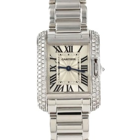 Cartier Tank Anglaise SM WG 2D WT100008 Quartz Watch