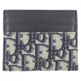 Christian Dior Dior Card Holder in Oblique Jacquard and Grained Calfskin, 2ESCH135YSE