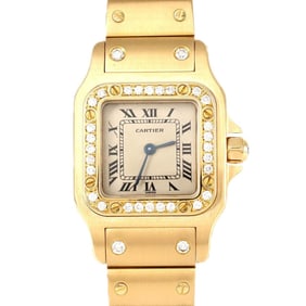 Cartier Santos Galbe SM YG D WM2001AA Quartz Watch
