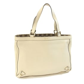 Gucci Abby Tote Bag 170004 Ivory Leather Shoulder for Women GUCCI