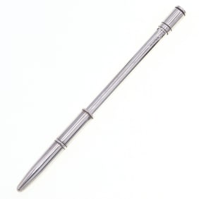 Hermes Hermès ballpoint pen, sterling silver 925, for notebooks, men and women.