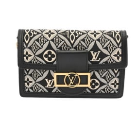 LOUIS VUITTON Jacquard Portefeuille Dauphine Black with Gold Hardware, M69992, Women's Monogram