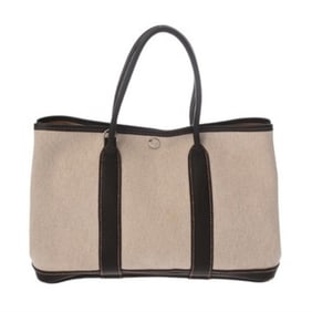 HERMES Garden Party TPM Marron ?I Stamp (circa 2005) Women's Toile H Buffle Skipper Handbag,