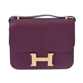HERMES Constance 3 Mini 18 Miroir Anemone B Stamp (circa 2023) Women's Swift Leather Shoulder Bag AB