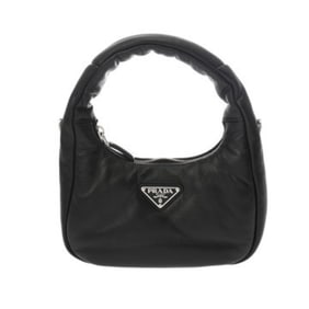 PRADA Padded MINI Black 1BA384 Women's Nappa Leather Handbag, A-Rank, Pre-Owned, Ginzo