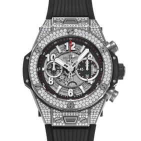 Hublot Big Bang 411.NX.1170.X.1704 Matte Black Skeleton Men's Automatic Watch, Pre-owned, Ginzo