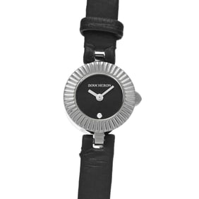 Boucheron Majorie 100-4030 Black Women's Quartz Watch, Pre-owned, Ginzo