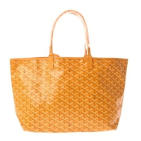 GOYARD Saint Louis PM Herringbone Yellow Unisex PVC Tote Bag, Unused