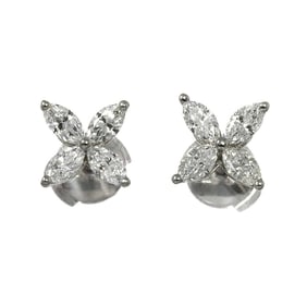 Tiffany & Co. Victoria Diamond Earrings, Medium, Platinum