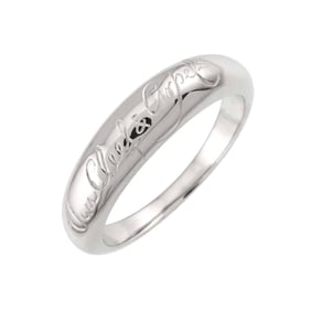 Van Cleef & Arpels Senior Tulle Signature Ring, Size 18, Platinum