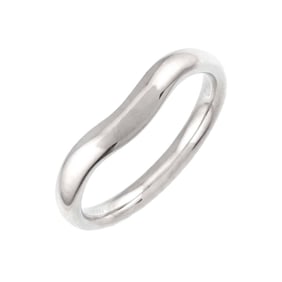 Tiffany & Co. Wide Curved Band Ring, Size 15, Platinum