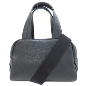 Prada 1BB078 Punching Logo 2-Way Handbag Calfskin Women's