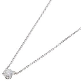 Cartier Solitaire Diamond E-VVS2-VG Necklace in 18K White Gold for Women