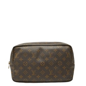 Louis Vuitton Monogram True Toilet 28 Second Bag/Clutch Bag M47522 Brown Leather Women's LOUIS