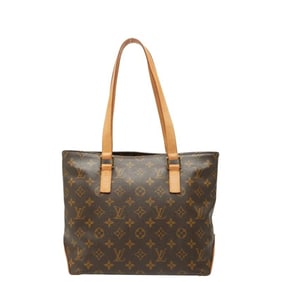 Louis Vuitton Monogram Cabas Piano Handbag Tote Bag M51148 Brown Leather Women's LOUIS VUITTON