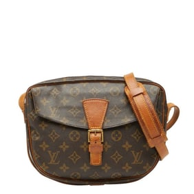 Louis Vuitton Monogram Jeune Fille MM Crossbody Shoulder Bag M51226 Brown Leather Women's LOUIS