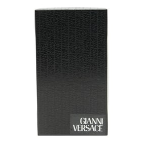 Versace Medusa Long Wallet Black Leather Women's VERSACE