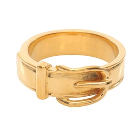 Hermes Hermès Boucle Cellier Scarf Ring, GP, Women's, Gold