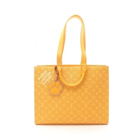 Louis Vuitton Sac Plat 24H Tote Bag, Coated Canvas and Leather, Monogram, Men's, Yellow, M12683
