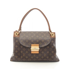 Louis Vuitton Olympe Shoulder Bag, Coated Canvas and Leather, Monogram, Women's, Brown, M40925