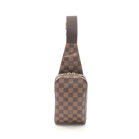 Louis Vuitton Geronimos Waist Bag/Body Bag, Coated Canvas with Damier Leather, Brown, for Men and