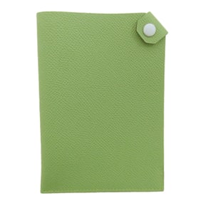 Hermes Hermès Tarmac PM Passport Case, Vert Cricket, Silver Hardware, Accessory Pouch, Epson,