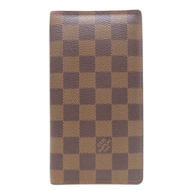 Louis Vuitton N61823 Porte-Valeur Carte-Crédit Bifold Wallet (No Coin Purse) Damier Canvas Women's