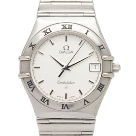 Omega Constellation Quartz Watch with Silver Dial and Stainless Steel, Women's OMEGA