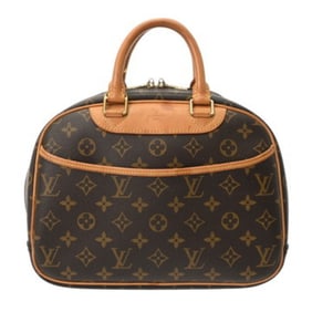 LOUIS VUITTON Louis Vuitton Monogram Trouville Brown M42228 Women's Canvas Handbag, Condition: B,