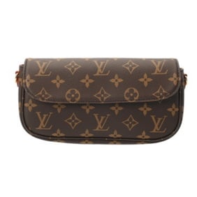 LOUIS VUITTON Louis Vuitton Monogram Wallet on Chain Ivy Brown M81911 Women's Canvas Shoulder Bag,
