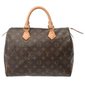 LOUIS VUITTON Louis Vuitton Monogram Speedy 30 New Model Brown M41108 Women's Canvas Handbag AB Rank