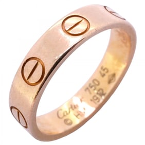 Cartier Mini Love Ring, 18K Pink Gold, #45, Women's