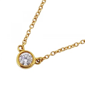 Tiffany Necklace By the Yard 1PD 18KYG Yellow Gold Diamond Women's