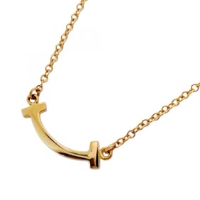 Tiffany T Smile Mini Necklace in 18KYG Yellow Gold for Women
