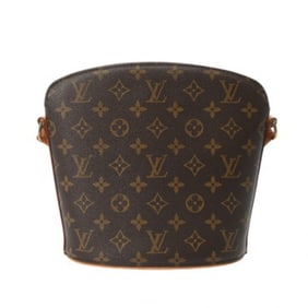 LOUIS VUITTON Monogram Drouot Brown M51290 Women's Canvas Shoulder Bag, Condition: B, Pre-owned,