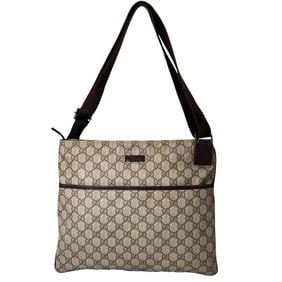 Gucci GG Plus Shoulder Bag 141198 Brown A5 Zipper Unisex