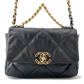 Chanel Chain Shoulder Bag Matelasse Coco Mark CHANEL19 Lambskin AS1160 CHANEL 2-way