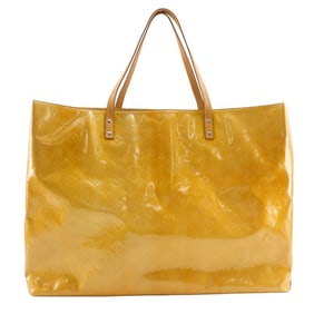 Louis Vuitton Reed GM Tote/Boston Bag M91140 Monogram Vernis 2001 Beige TH0021 A4 Open Women's