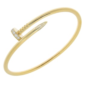 Cartier Juste un Clou Breath Bracelet, New Model, 18K Yellow Gold with Diamonds, Approx. 35.3g,