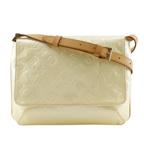 Louis Vuitton Thompson Street Shoulder Bag M91203 Monogram Vernis Perle 2005 Off-White CA0095 A5