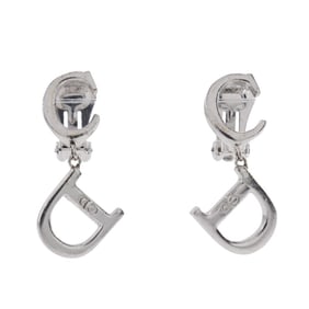 Christian Dior CD logo earrings, silver, approximately 5.5g, logo, for women.