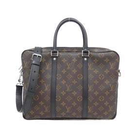Louis Vuitton Monogram Macassar Porte-Document Voyage PM M52005 Handbag