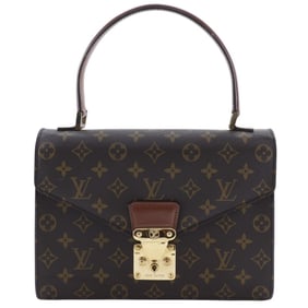 Louis Vuitton Concorde Handbag M51190 Monogram Canvas Made in France 1991 Brown MI8901 Snap Lock
