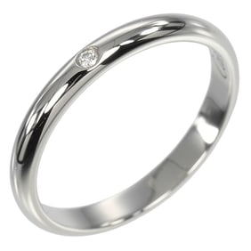 Cartier 1895 Wedding Ring, Size 10.5, 2.6mm Model, Pt950 Platinum with One Diamond, Approximately 3g