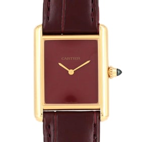 Cartier Tank Louis LM YG WGTA0190 Wristwatch Manual Winding