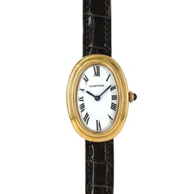 Cartier Baignoire YG ("PARIS" inscription) watch, manual winding