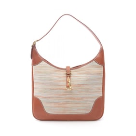 Hermes Hermès Trim 35 Noisette Shoulder Bag in Vivarato Box Calf Leather, Brown and Multicolor