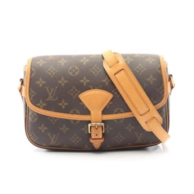 Louis Vuitton Sologne Monogram Shoulder Bag, Coated Canvas and Leather, Women's, Brown, M42250