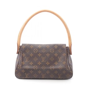 Louis Vuitton Mini Looping Monogram Handbag, Coated Canvas and Leather, Women's, Brown, M51147